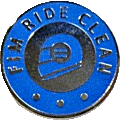 FIM Ride Clean motorcycle fed badge from Jean-Francois Helias