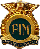 FIM (International) motorcycle fed badge from Jean-Francois Helias