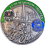 FIM Meritum motorcycle rally badge from Jean-Francois Helias