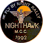 Fly By Night motorcycle rally badge from Jean-Francois Helias