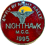 Fly By Night motorcycle rally badge from Jean-Francois Helias