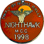 Fly By Night motorcycle rally badge from Jean-Francois Helias
