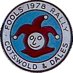 Fools motorcycle rally badge from Nigel Woodthorpe