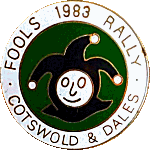 Fools motorcycle rally badge from Jean-Francois Helias