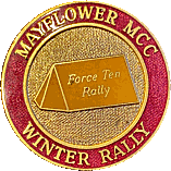 Force Ten motorcycle rally badge from Hans Mondorf