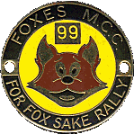 For Fox Sake motorcycle rally badge from Lone Wolf
