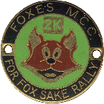 For Fox Sake motorcycle rally badge from Lone Wolf