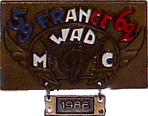 France motorcycle rally badge from Nigel Woodthorpe