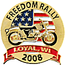 Freedom motorcycle rally badge from Jean-Francois Helias