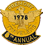 Fremont Travelers motorcycle rally badge from Jean-Francois Helias