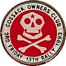 Friday 13th motorcycle rally badge from Jean-Francois Helias