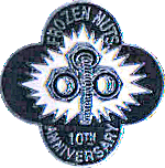 Frozen Nuts motorcycle rally badge from Russ Shand
