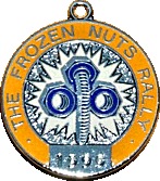 Frozen Nuts motorcycle rally badge from Russ Shand