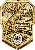 Fuchsjagd Weinbohla motorcycle rally badge from Jean-Francois Helias