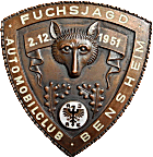 Fuchsjagd Bensheim motorcycle rally badge from Jean-Francois Helias