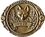 Fuchsjagd Dortmund motorcycle rally badge from Jean-Francois Helias