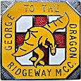 George To The Dragon motorcycle rally badge from Jean-Francois Helias