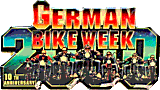German Bike Week motorcycle show badge from Jean-Francois Helias
