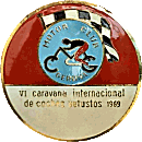 Gerona motorcycle rally badge from Jean-Francois Helias
