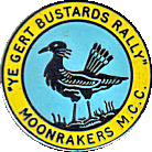 Gert Bustards motorcycle rally badge from Dave Ranger