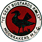 Gert Bustards motorcycle rally badge from Graham Mills