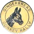 Gingerbread Donkey motorcycle rally badge from Jan Heiland