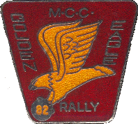 Golden Eagle motorcycle rally badge from Lone Wolf