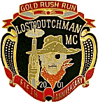 Gold Rush motorcycle run badge from Jean-Francois Helias