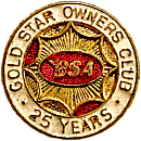 Gold Star motorcycle club badge from Jean-Francois Helias