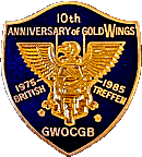 Gold Wing British Treffen motorcycle rally badge from Jean-Francois Helias