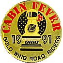 Gold Wing Cabin Fever motorcycle run badge from Jean-Francois Helias