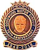 Goodwood motorcycle race badge from Jean-Francois Helias