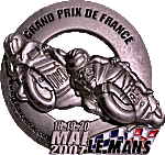 GP de France motorcycle race badge from Jeff Laroche