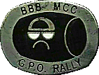 GPO motorcycle rally badge from Phil Drackley