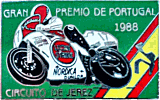GP Portugal motorcycle race badge from Jean-Francois Helias