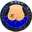 Gravel Rash motorcycle rally badge from Jean-Francois Helias