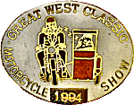Great West Classic motorcycle show badge from Jean-Francois Helias