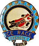 Grenoble motorcycle rally badge from Jean-Francois Helias