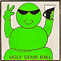 Ugly Grub Ball motorcycle rally badge from Jean-Francois Helias