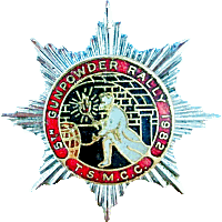 Gunpowder motorcycle rally badge from Jean-Francois Helias