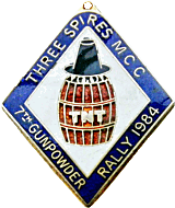 Gunpowder motorcycle rally badge from Jean-Francois Helias