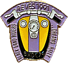 HD Black Land Riders Dreams motorcycle rally badge from Jean-Francois Helias
