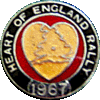 Heart Of England motorcycle rally badge from Les Hobbs