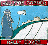Hellfire Corner motorcycle rally badge from Jean-Francois Helias
