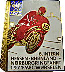 Hessen-Rheinland motorcycle rally badge from Jean-Francois Helias