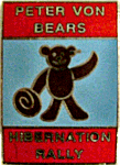 Hibernation motorcycle rally badge from Ken Horwood