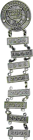 Hidden Valley motorcycle rally badge from Ted Trett