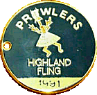 Highland Fling motorcycle rally badge