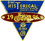 Historical Vehicle Display motorcycle show badge from Jean-Francois Helias
