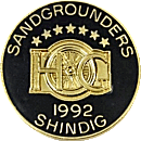 HOG Sandgrounders motorcycle rally badge from Jean-Francois Helias